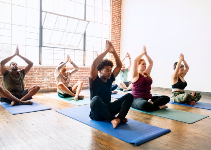 Beginners yoga class