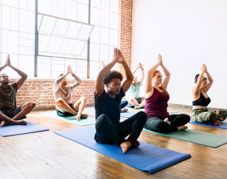 Beginners yoga class