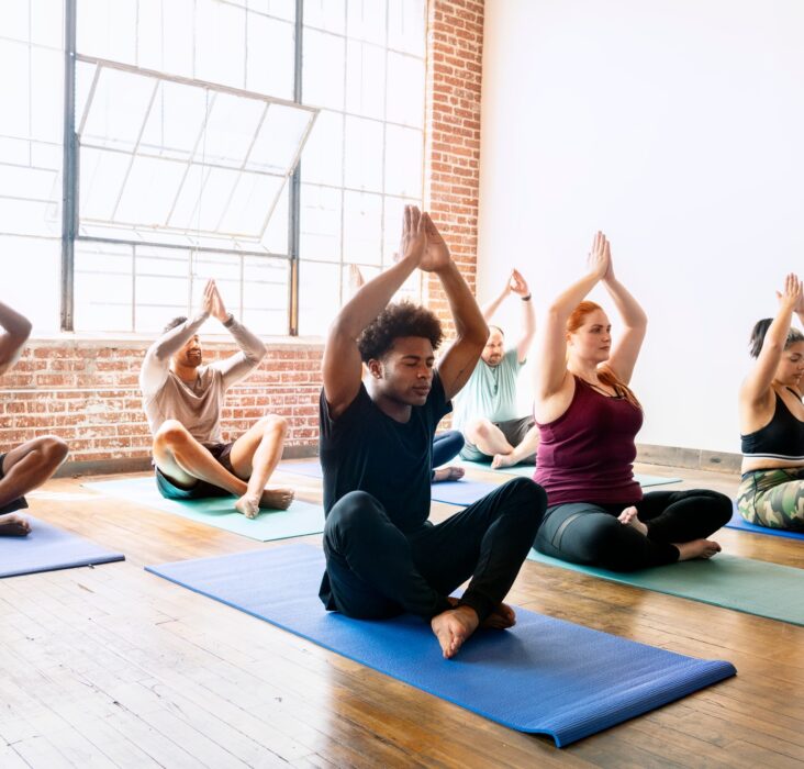 Beginners yoga class